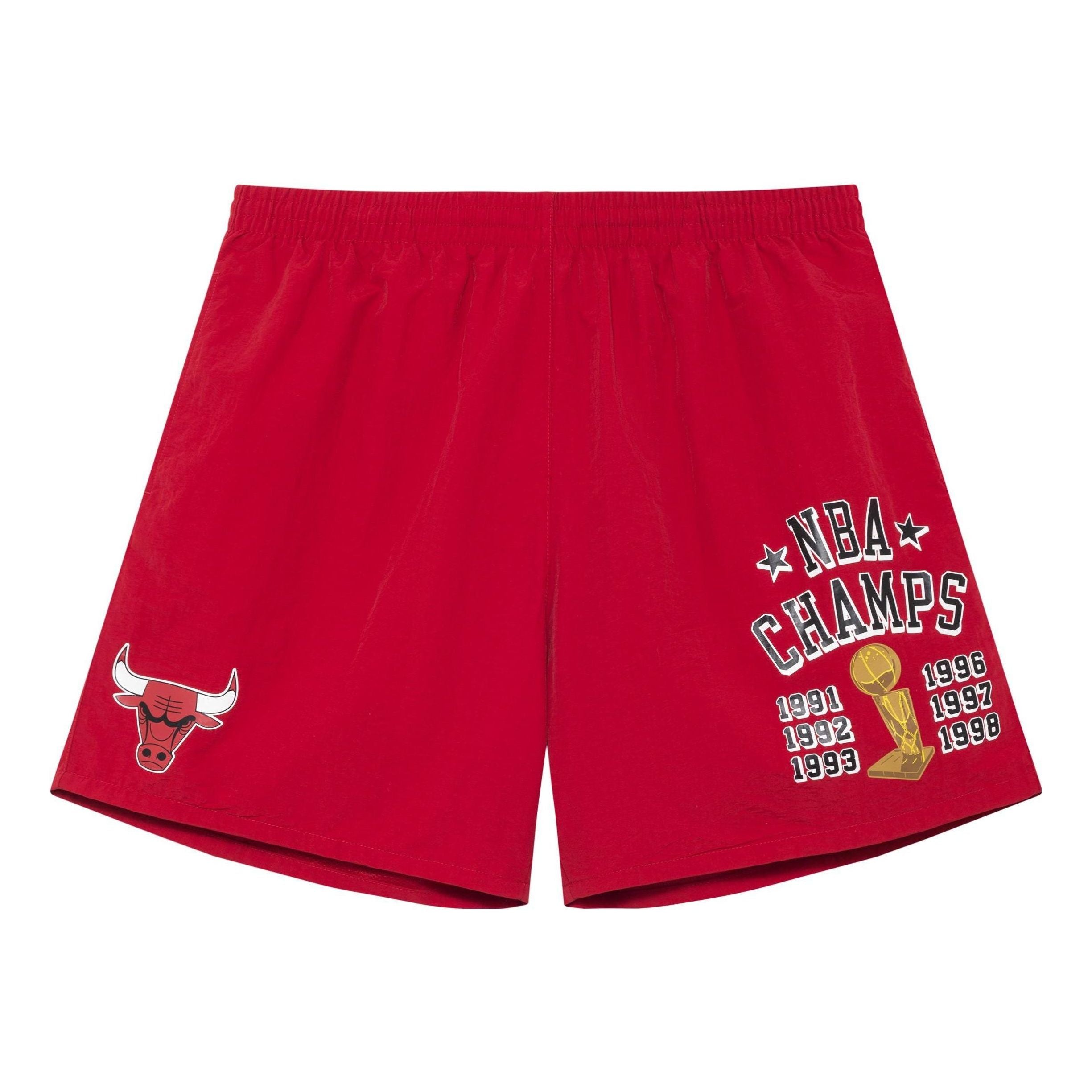 Mitchell & Ness Men's Shorts Nba Team Heritage Woven Short Hardwood Classics Chibul In Red