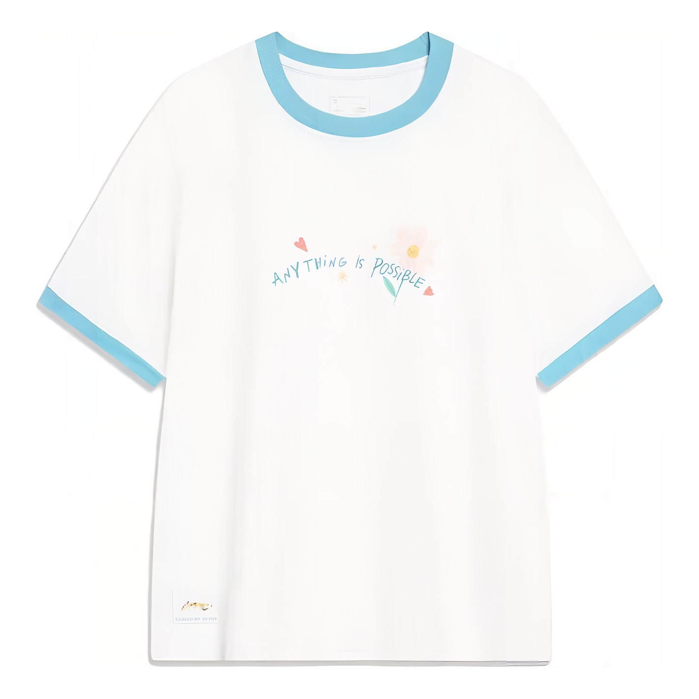Li-ning (wmns) Anything Is Possible Graphic T-shirt 'white Blue'