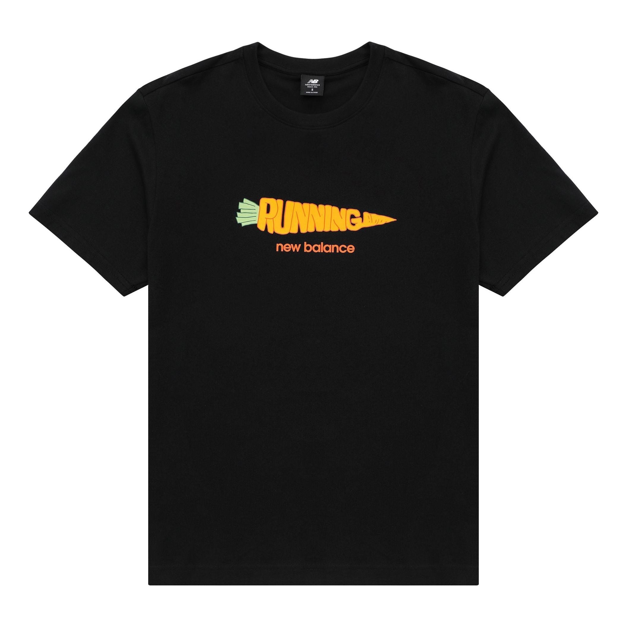 New Balance Running Graphic Tee 'black Orange'