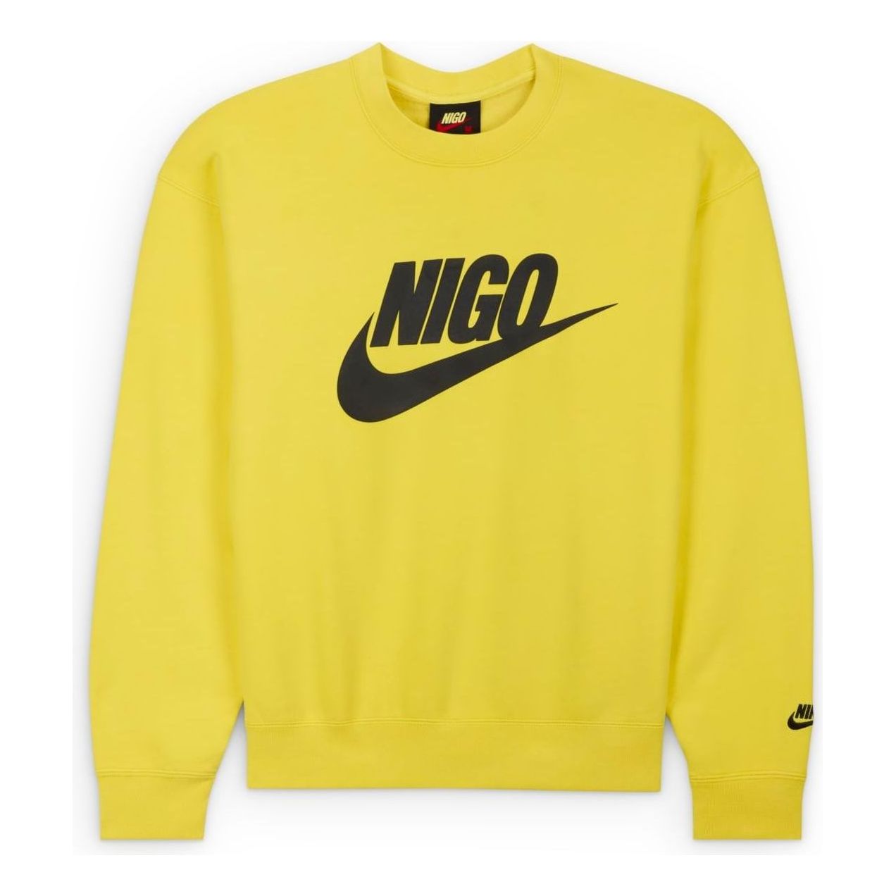 Nike X Nigo Fleece Sweatshirt 'yellow Black'