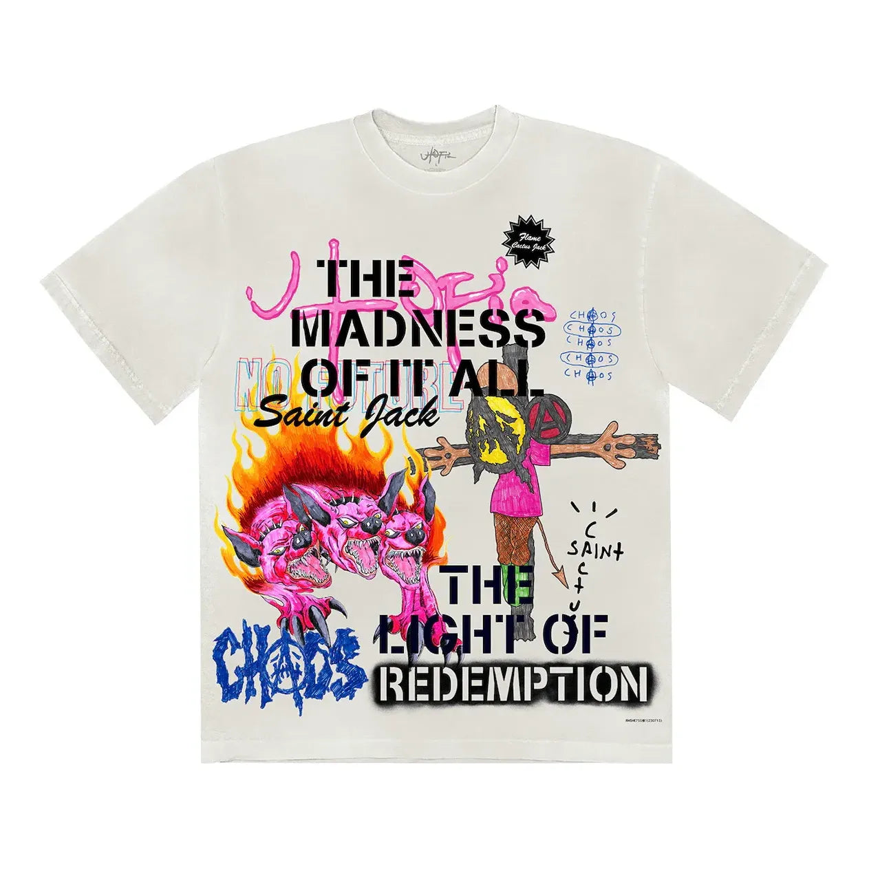 Travis Scott Utopia X St Michael 3a T-shirt 'white'