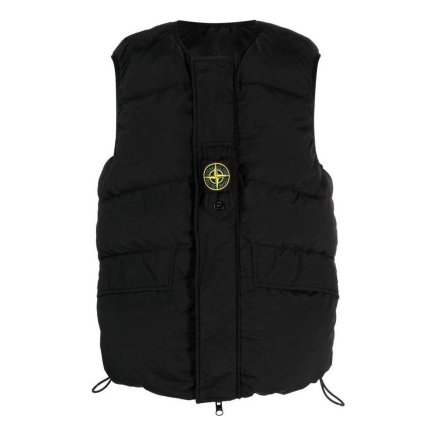 国内最安値！ STONE 7915G1119 'Black' Vest Down Reversible Quilted ISLAND ジャケット・アウター