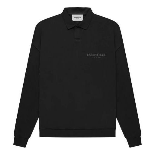 Fear of God Essentials FW21 Long Sleeve Polo Shirt 'Stretch Limo'  FOG-FW21-142