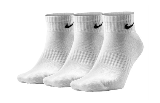 Nike Everyday Cushioned Training Ankle Socks (3 Pairs) White SX7667-10 ...