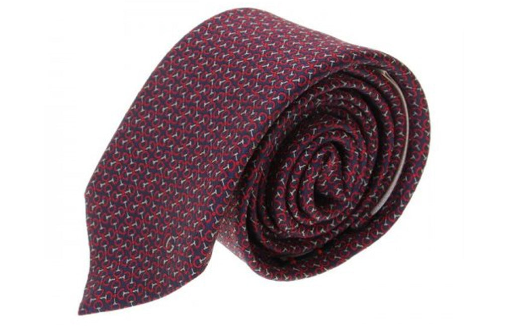 GUCCI Interlocking Printed Silk Ties Men's Red 643785-4E002-4073 KICKSCREW