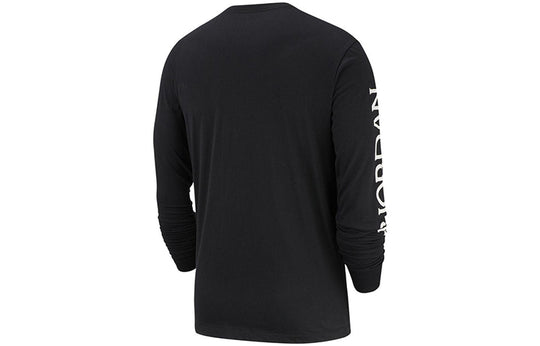 Air Jordan Casual Sports Round Neck Pullover Long Sleeves Black AT8897 ...