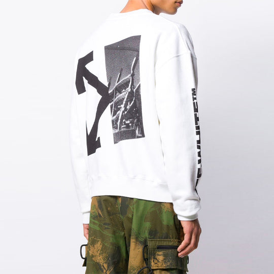 OFF-WHITE Splitted Arrows Over Crewneck 'White / Black ...