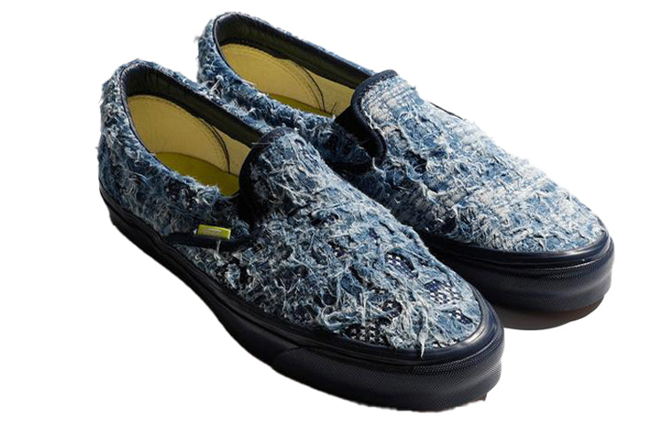 Vans Fdmtl X Og Classic Slip-on Lx 'distressed Indigo'
