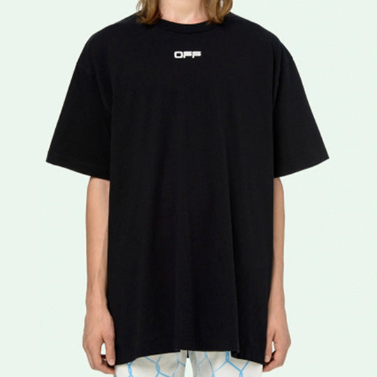 OFF-WHITE Airport Tape SS Over Tee OWKC038S20-5003-BK - KICKS CREW