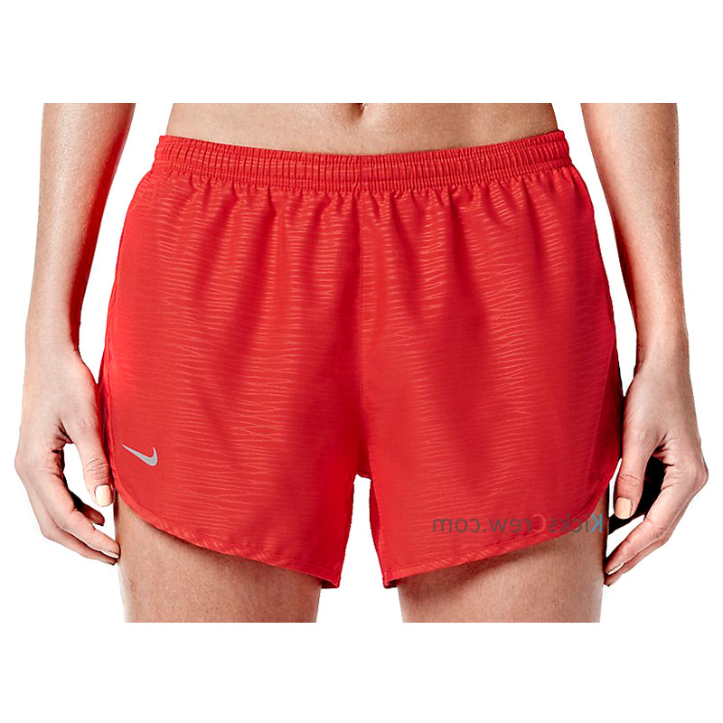 Nike 3 Tempo Modern Embossed Running Shorts Crimson' - KICKS CREW