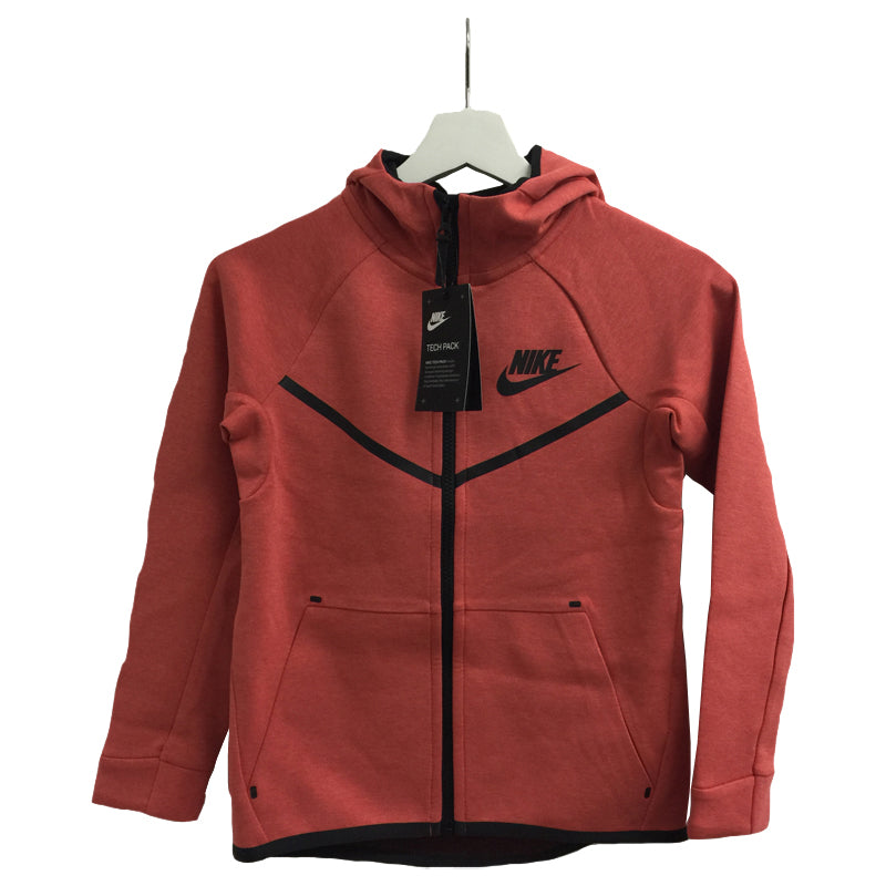 Nike Sportswear Kids Tech Fleece Windrunner Red Red 804730-602 | KICKSCREW
