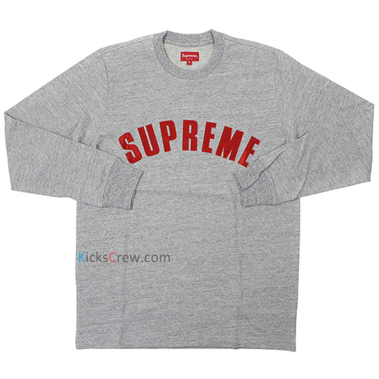 Supreme ARC Logo LS Top 'Grey Red' SP-SUPSS1608178 - KICKS CREW