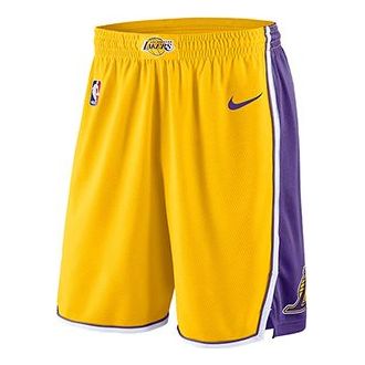 Los Lakers Association Shorts Yellow/Blue 86 - KICKS CREW