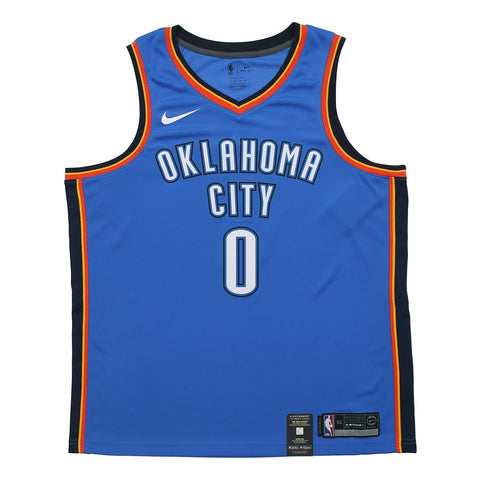 Men's Oklahoma City Thunder Russell Westbrook Nike White Swingman Jersey -  Association Edition