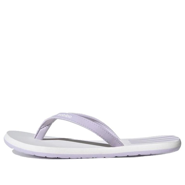 Adidas Originals (wmns) Adidas Eezay Flip-flops Purple White Slippers 'purple White' In Multi