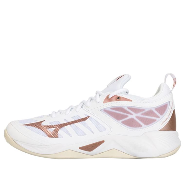 Mizuno (wmns)  Wave Dimension 'white Rose Gold'