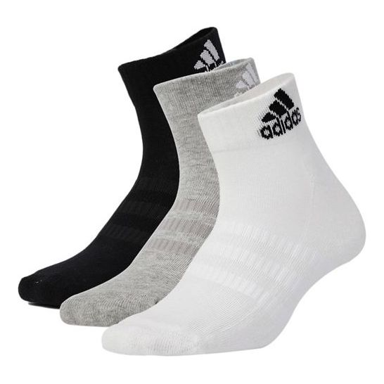 adidas Classical Stitching Breathable Short Basketball Socks Unisex Black/White/Grey