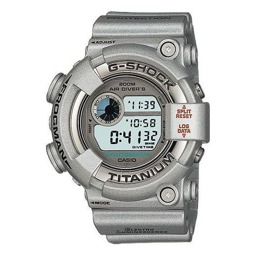 Men's CASIO G Shock FROGMAN 2 Watch Mens Gray Digital DW-8201GF