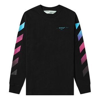 OFF-WHITE Diag Gradient Crewneck OMBA025F18192005-BK - KICKS CREW