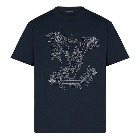 LOUIS VUITTON LV Monogram Gradient Small T Shirt Navy Blue Tee S