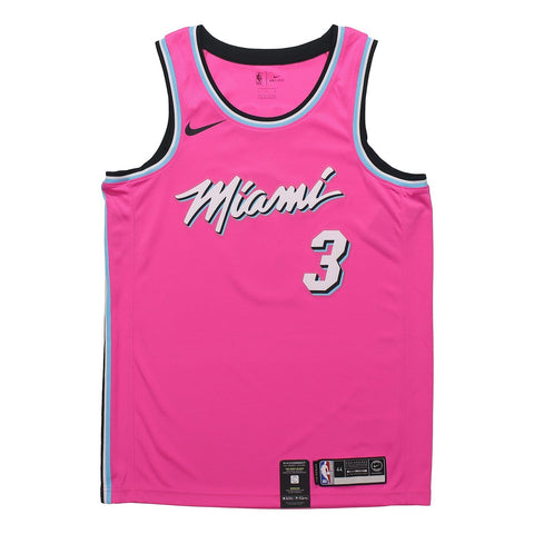 Miami Heat Pink Rainbow 2021 City Edition Swingman Shorts