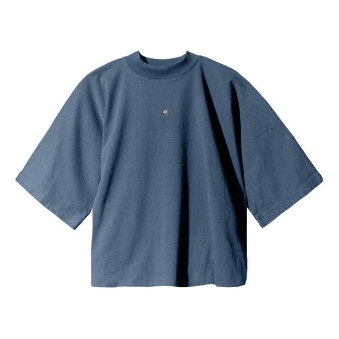 Yeezy Gap Logo No Seam T-shirt 'dark Blue'