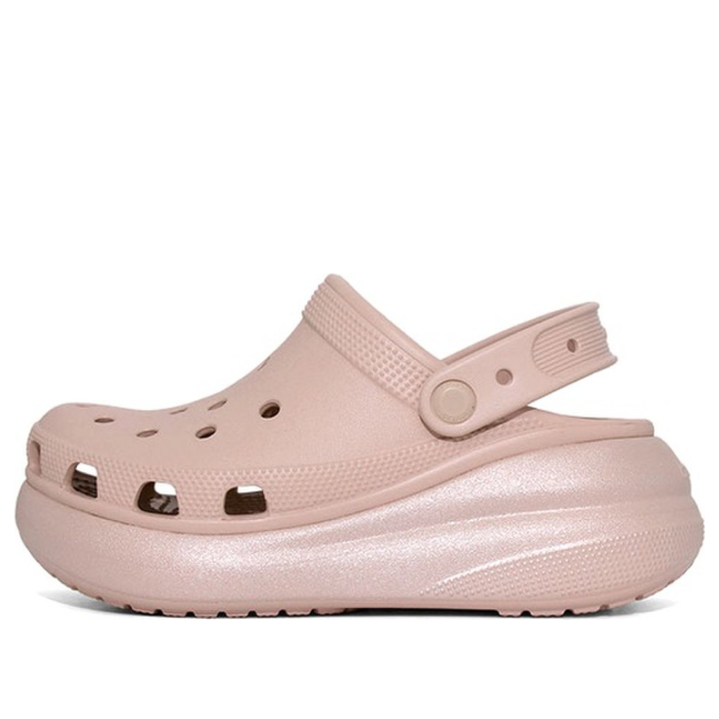 Crocs Classic Crush Shimmer Clog 'Pink' 208591-6TY - KICKS CREW