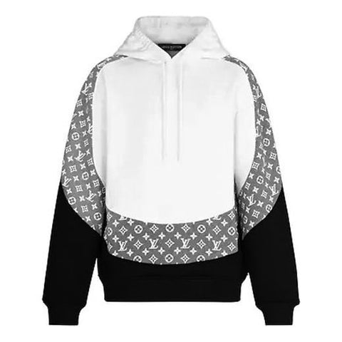 Louis vuitton brown white unisex hoodie for men women