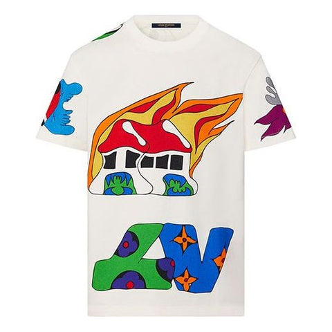 LOUIS VUITTON x LOL Character Print Tee W Black 1A7SU- - KICKS CREW