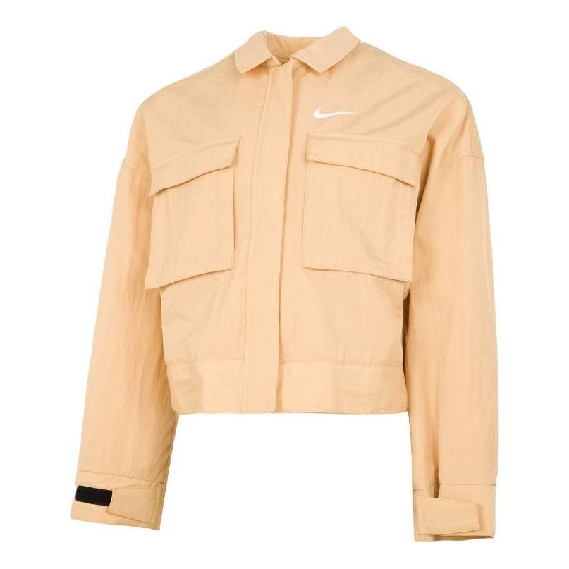 Nike (wmns)  ' Sportswear Essential Casual Sports Woven Solid Color Short Jacket Autumn Orange