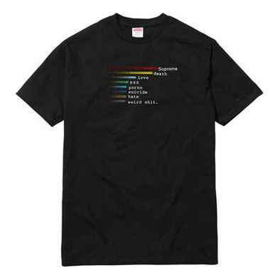 supreme chart tee black