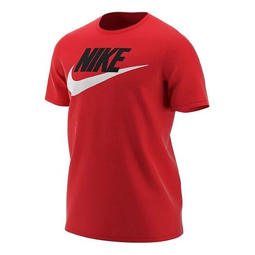 Nike SPORTSWEAR Short Sleeve Large Red AR5005-657 - KICKS CREW