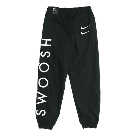 Nike Sportswear Swoosh Woven Pants For Men Grey Gray CJ4877-010 - KICKS CREW