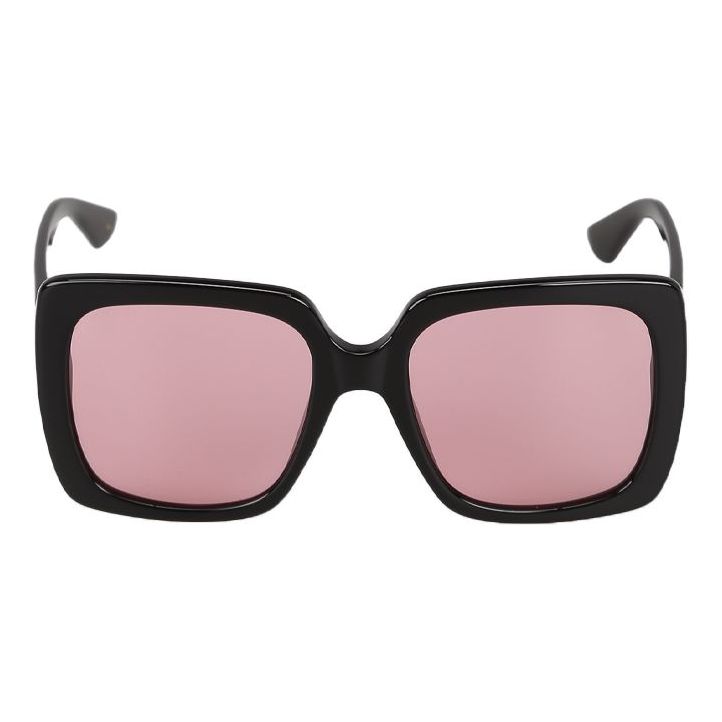 GUCCI Logo Lens aviator Sunglasses Pink Square GG0418-S002 - KICKS CREW