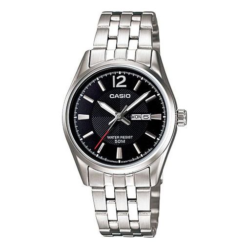 CASIO Quartz Waterproof Stainless Steel Strap Black Analog