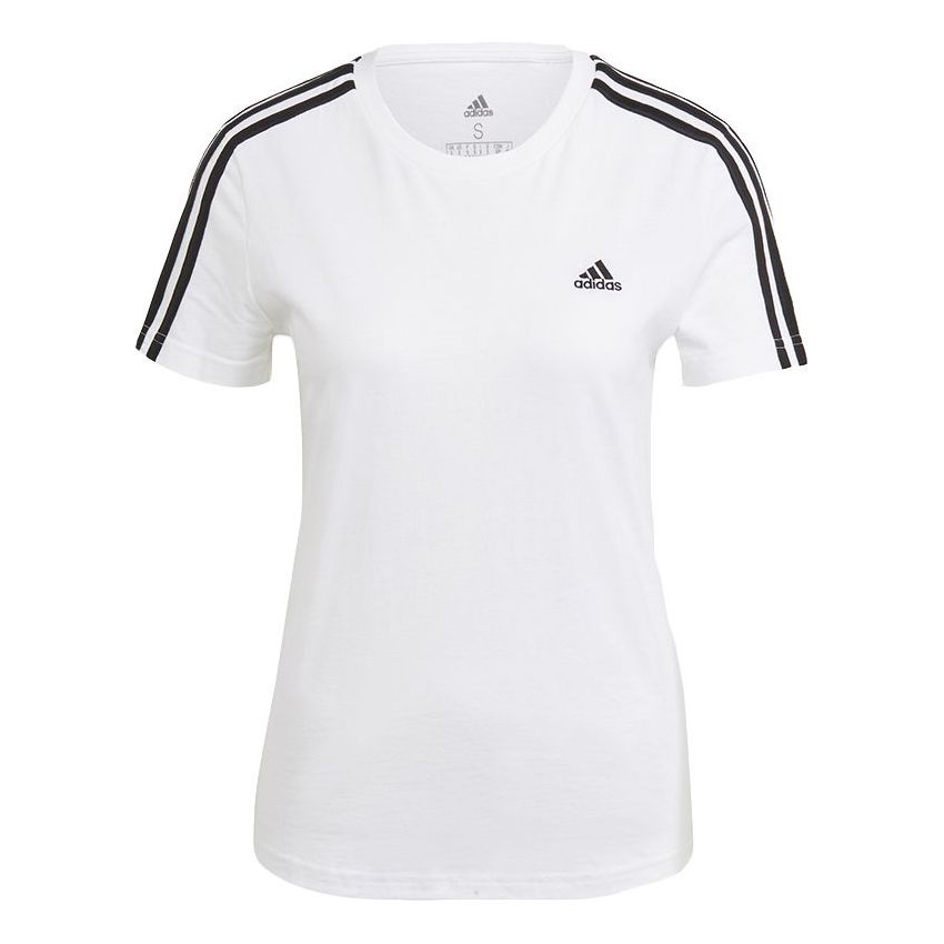 WMNS) adidas W 3s T Sports Short Sleeve White T-Shirt GL0783