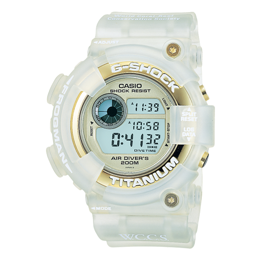 Men's CASIO G Shock FROGMAN 2 Watch Mens White Digital DW-8201WC