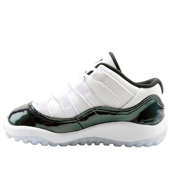 Air Jordan (td)  11 Retro Low 'emerald' In White