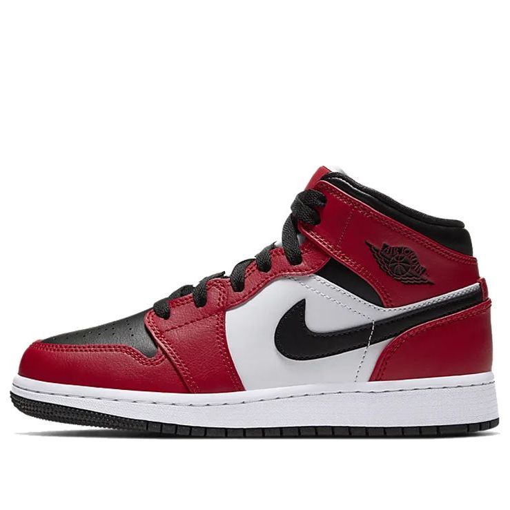 Air Jordan 1 Mid 'chicago Black Toe'
