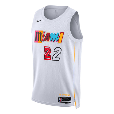 Dwyane Wade Miami Heat 3 City Edition Vice White Swingman Jersey Nike 40 S  / M