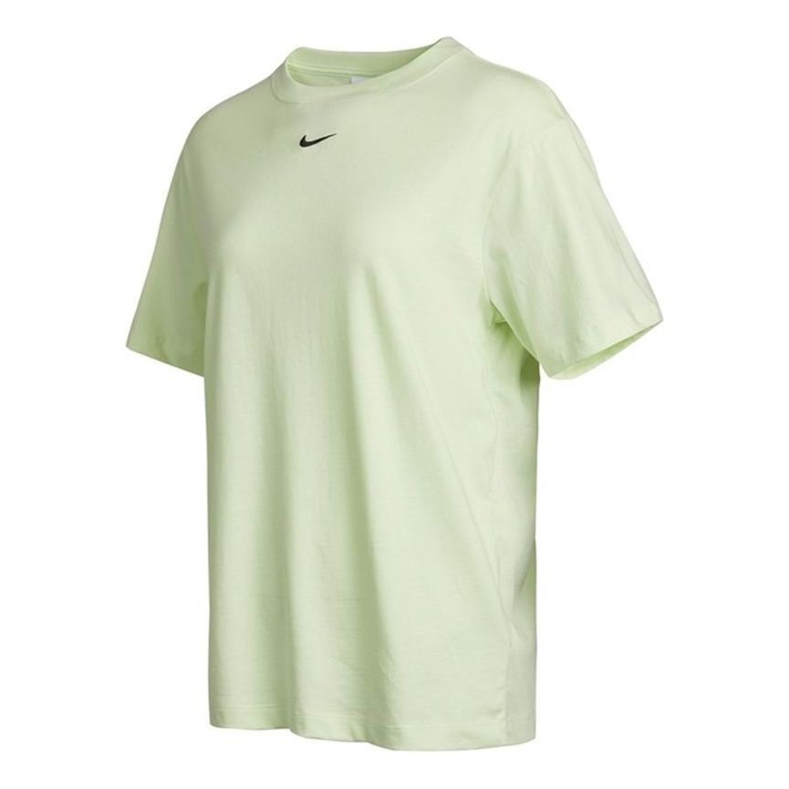 Nike (wmns)  Sportswear Essential Sports Running Training Round Neck Short Sleeve Light Green T-shirt