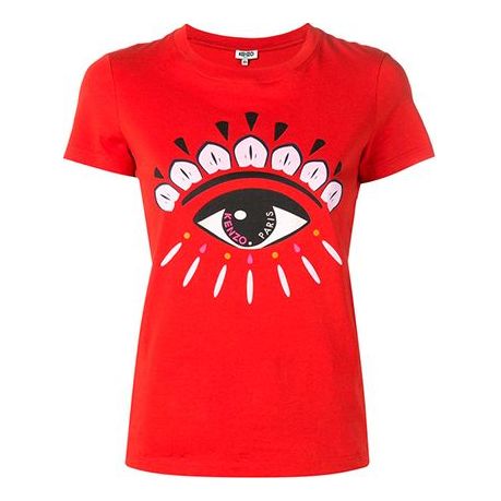 Toevallig excelleren component KENZO Cotton Eye Printing Short Sleeve Red F952TS733-4YD-21 - KICKS CREW