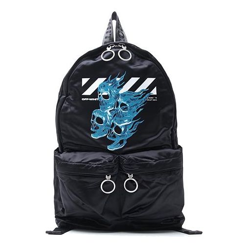 off white skull backpack