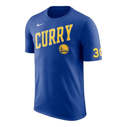 Mitchell & Ness NBA GOLDEN STATE WARRIORS STEPHEN CURRY NAME AND NUMBER TEE  - Club wear - navy/dark blue 