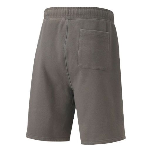 Puma Solid Color Drawstring Casual Shorts Gray