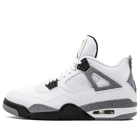 Jordan retro 4 on sale grey and black