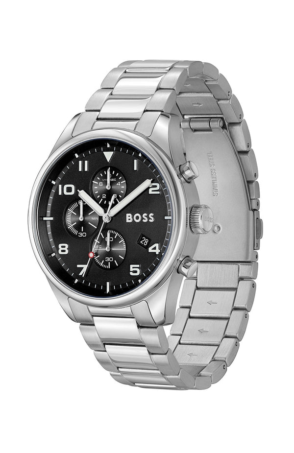 Hugo Boss Energy Chronograph Silver Men's Watch 1513971 – The Watches Men &  CO