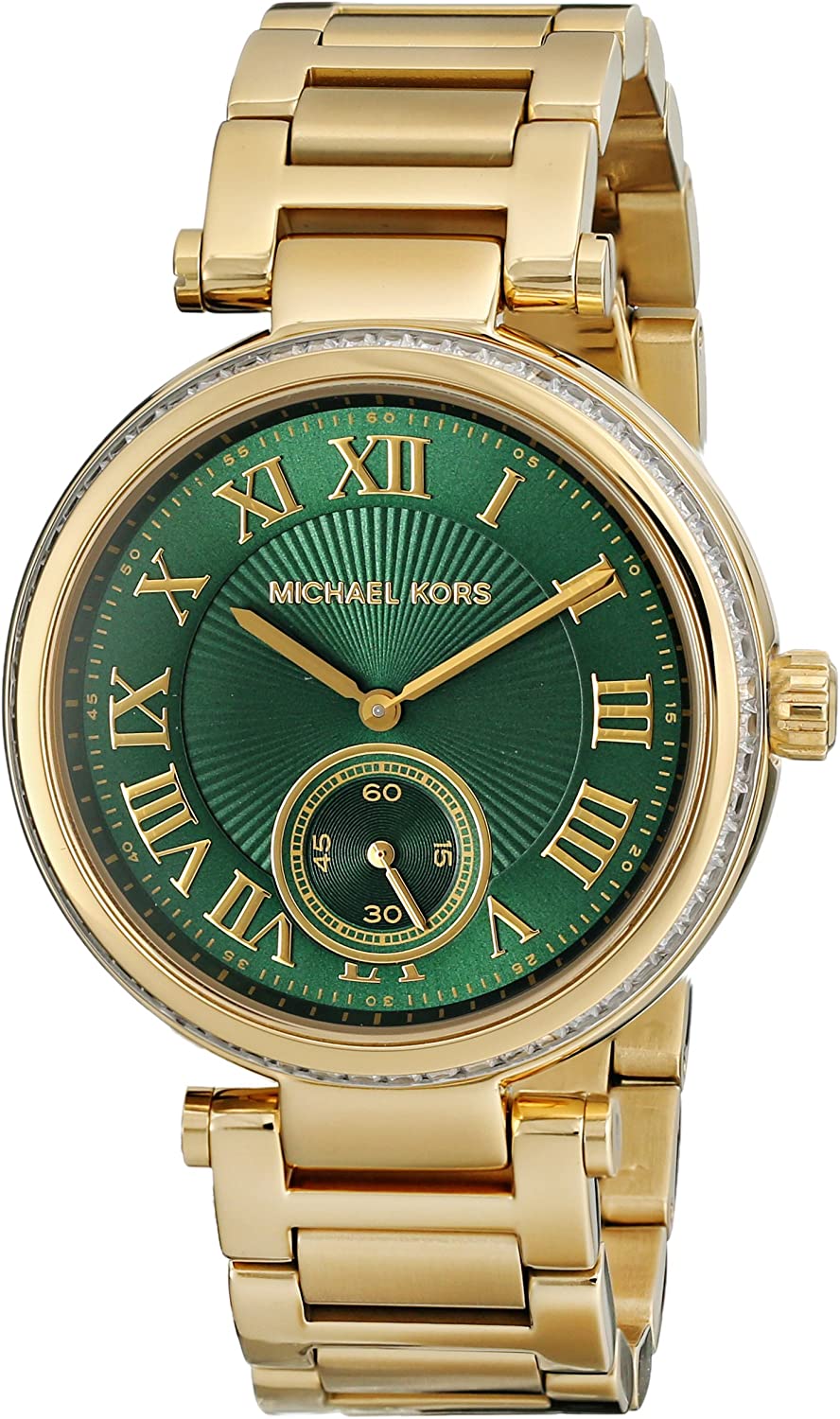 Michael Kors Skylar Emerald Green Dial Gold-tone Ladies Watch MK6065 – The  Watches Men & CO