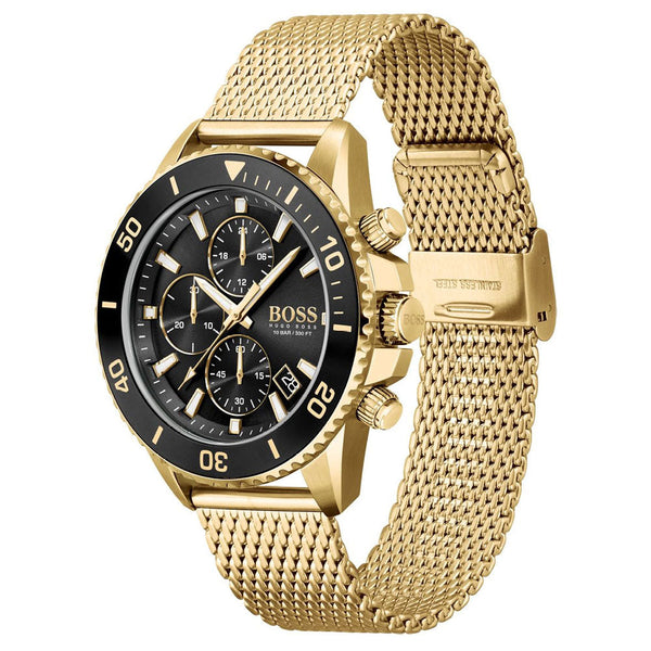 Hugo Boss Energy Gold Chronograph Men's Watch 1513973 – The Watches Men & CO