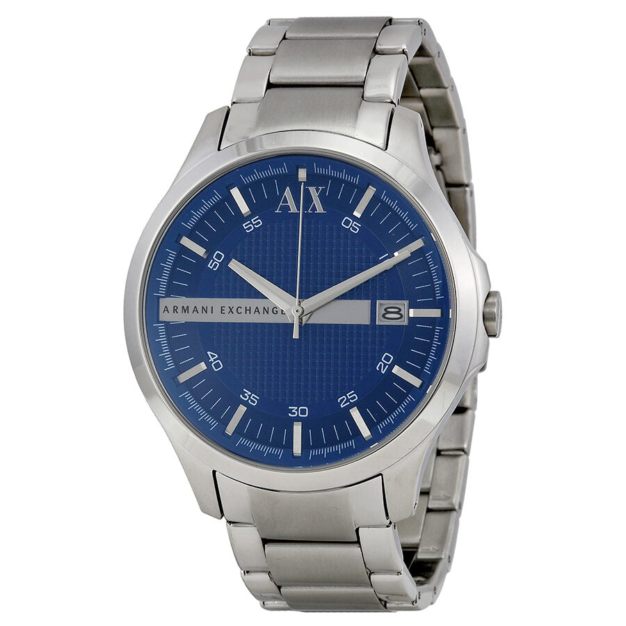 Armani Exchange Blue Textured Dial Stainless Steel Men's Watch AX2132 – The Watches  Men & CO